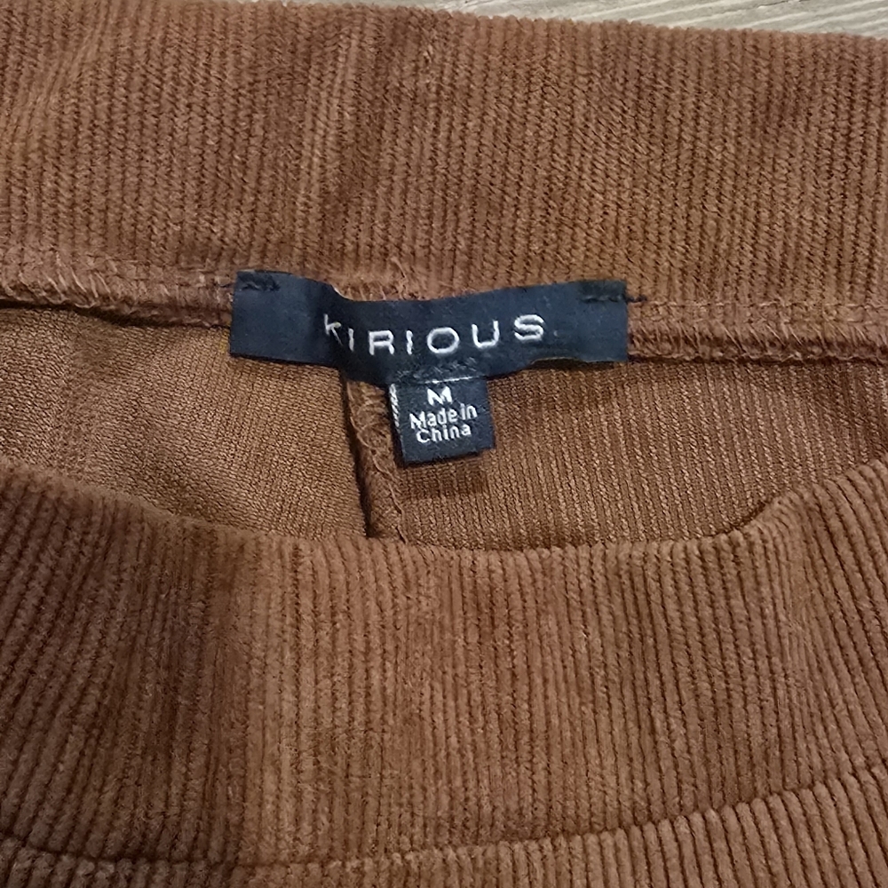 Kirious Brown Corduroy Skirt